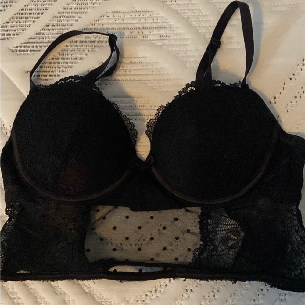 La Vie En Rose Black Lace Shapewear